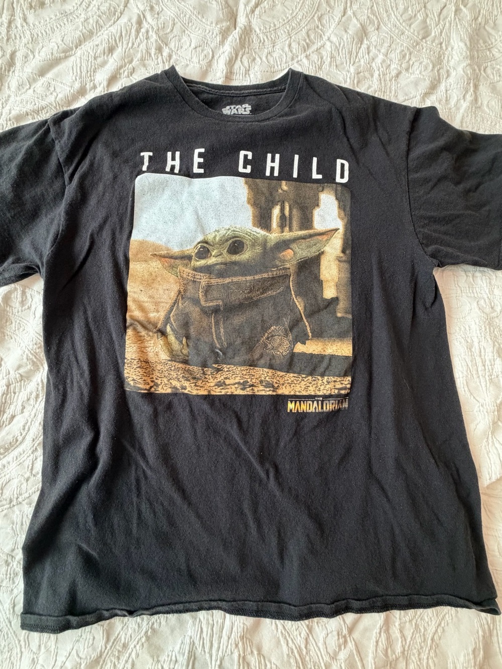 2 for$6✨Star Wars Men’s Black “The Child" Graphic Tee, Size L